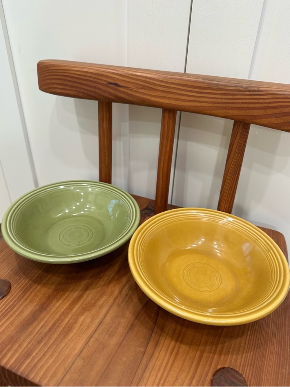 Set of 2 Vintage Fiesta Fiestaware Cereal Bowls 6.25" Homer Laughlin Retro